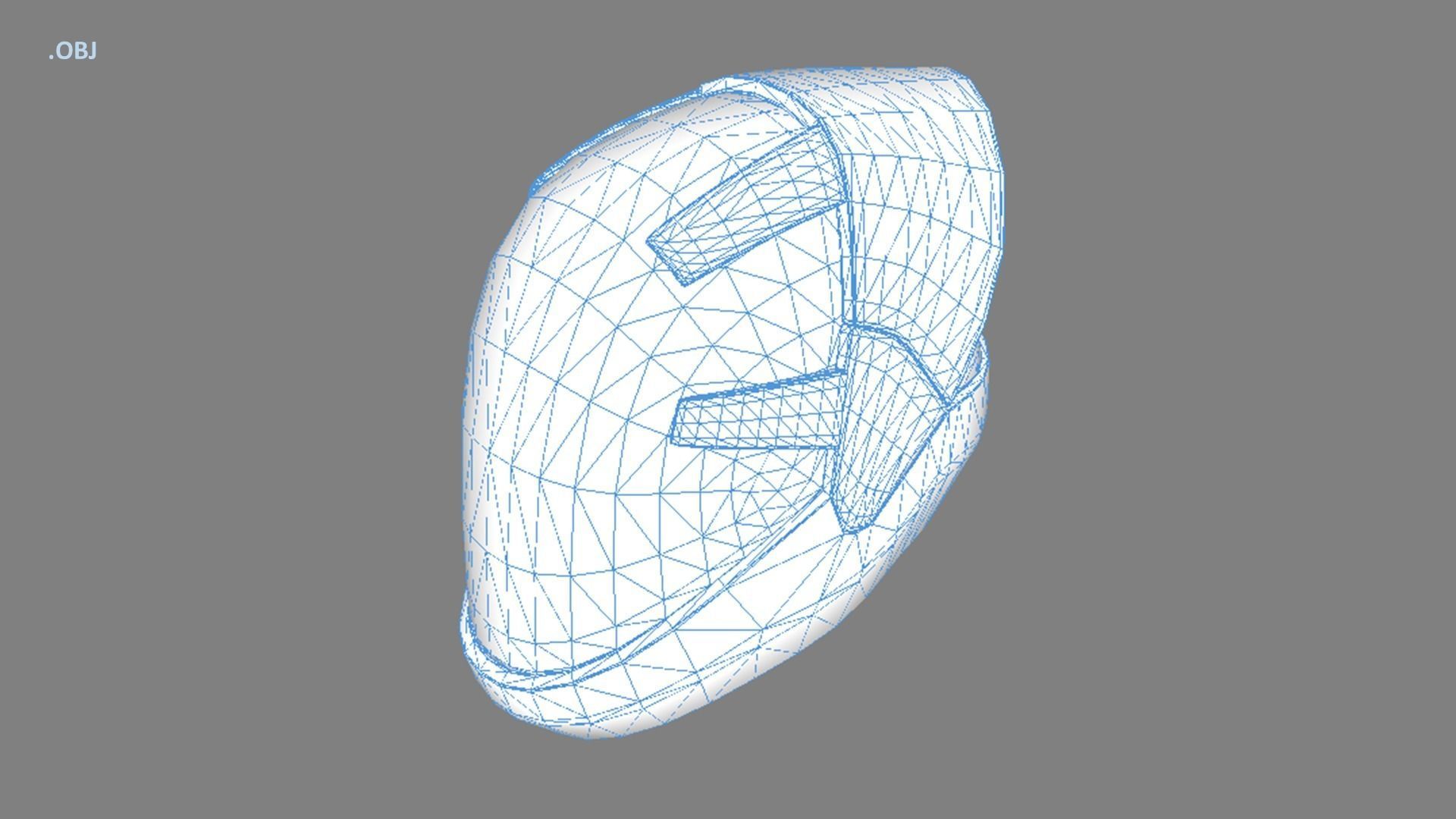 SciFi Helmet Base Mesh SCH4 3D model_4