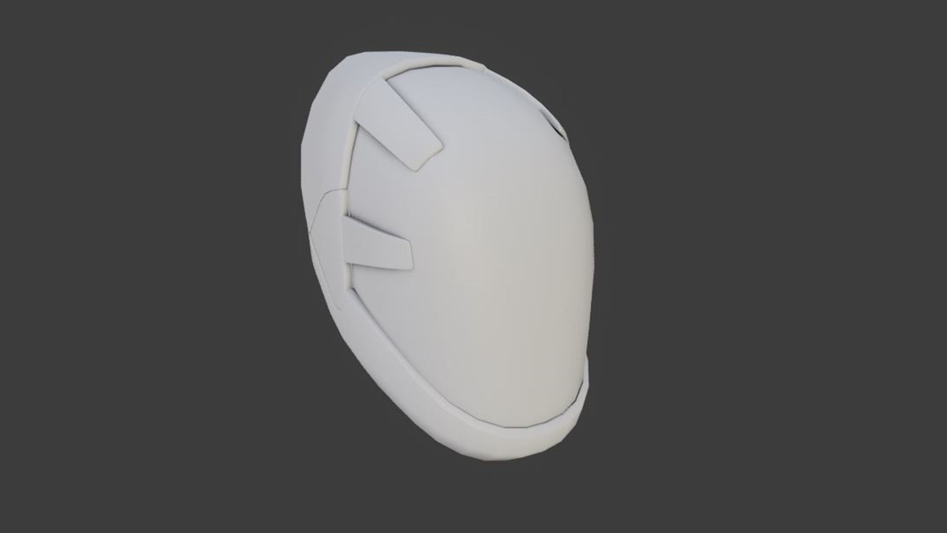 SciFi Helmet Base Mesh SCH4 3D model_1