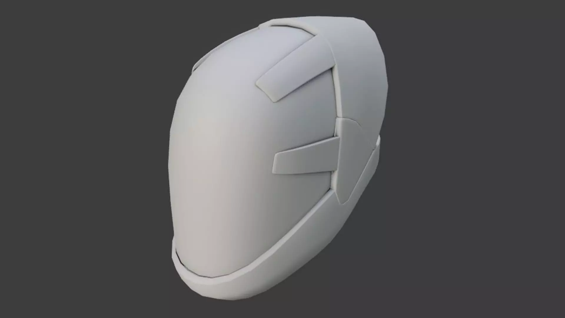 SciFi Helmet Base Mesh SCH4 3D model_0