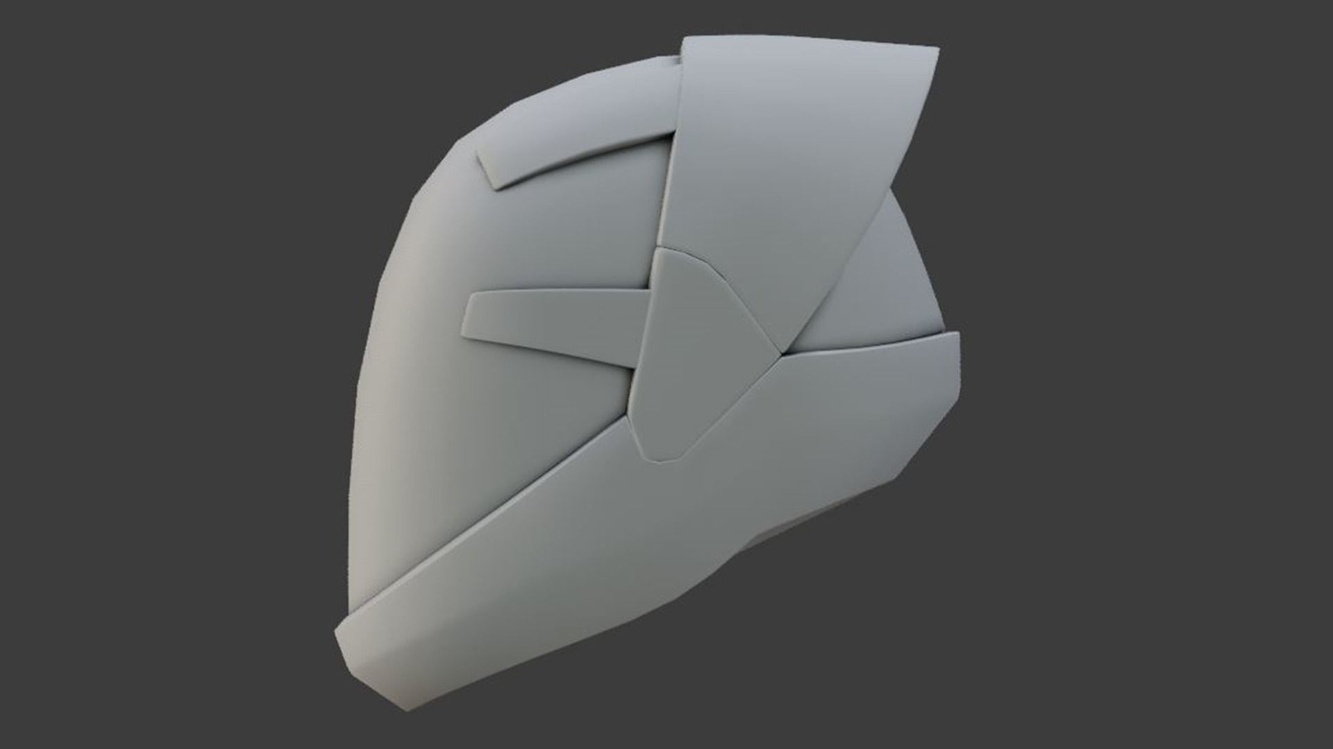 SciFi Helmet Base Mesh SCH4 3D model_2