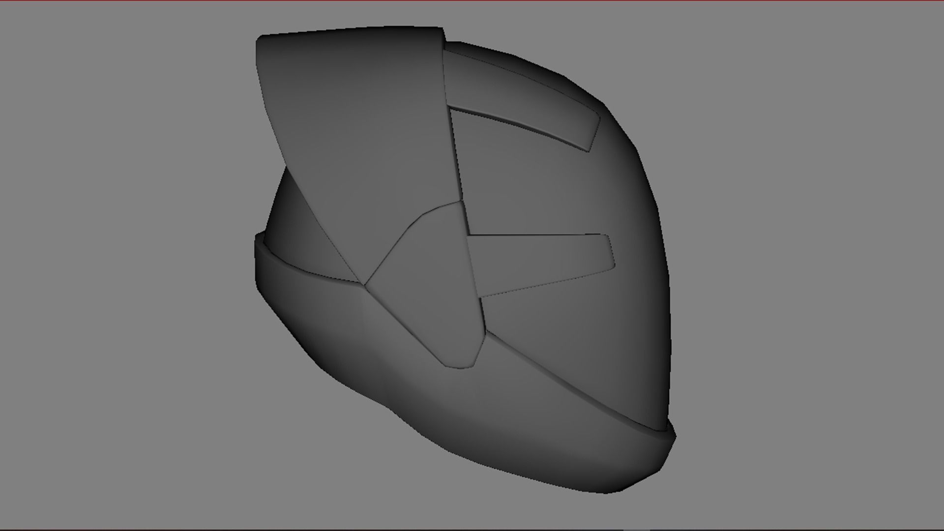 SciFi Helmet Base Mesh SCH4 3D model_5