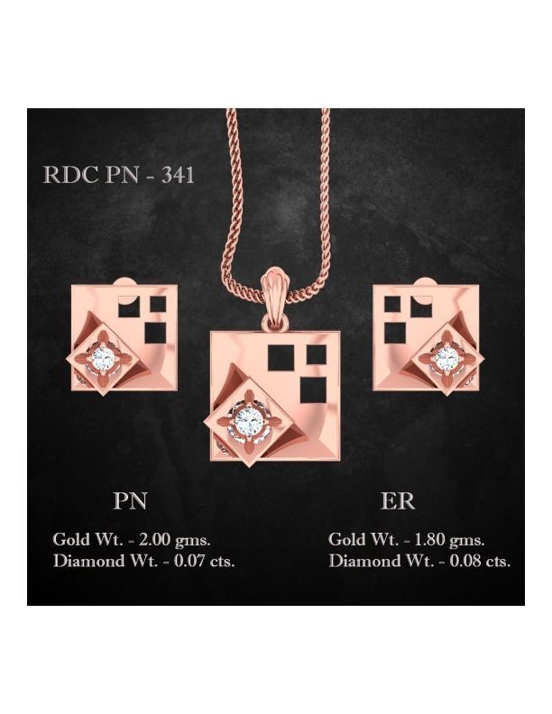 51 Light Wt Pendant Earrings set 3dm stl 3 view renders 3D print model_46