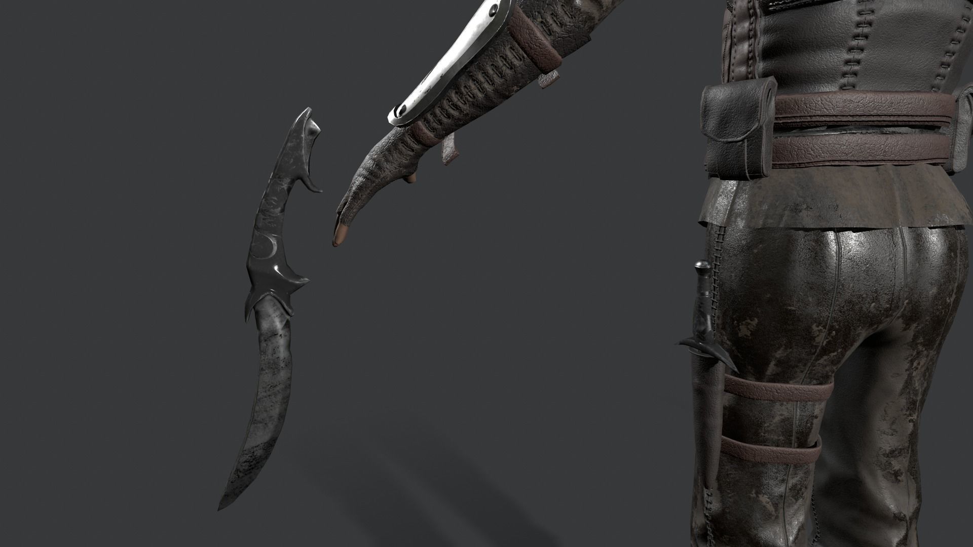 Assassins PACK Low-poly 3D model_28