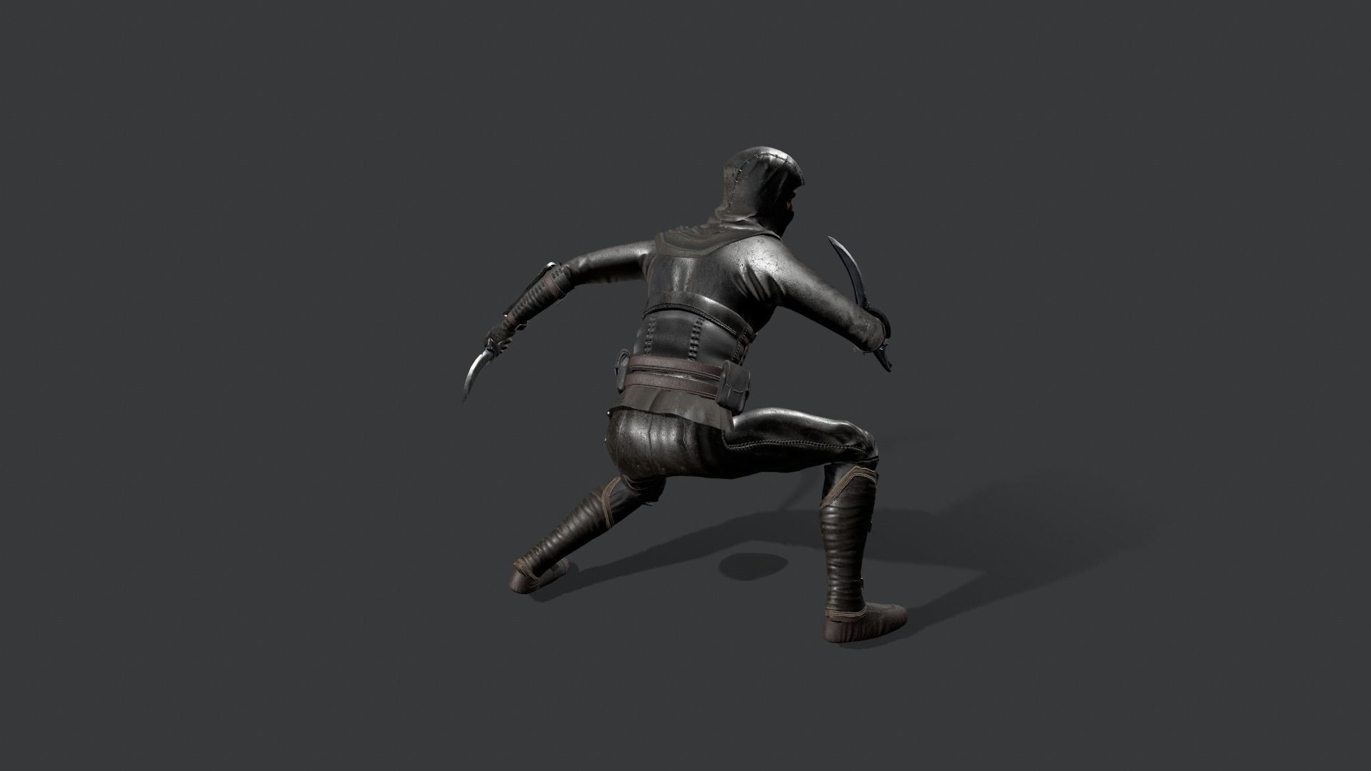Assassins PACK Low-poly 3D model_7