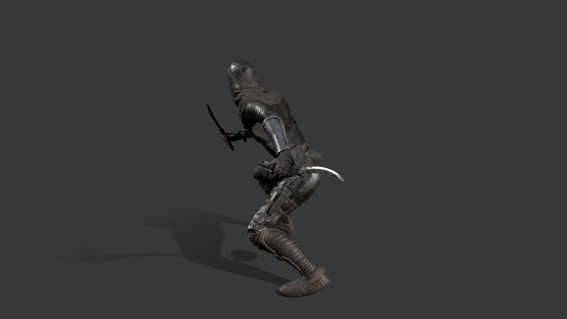 Assassins PACK Low-poly 3D model_9