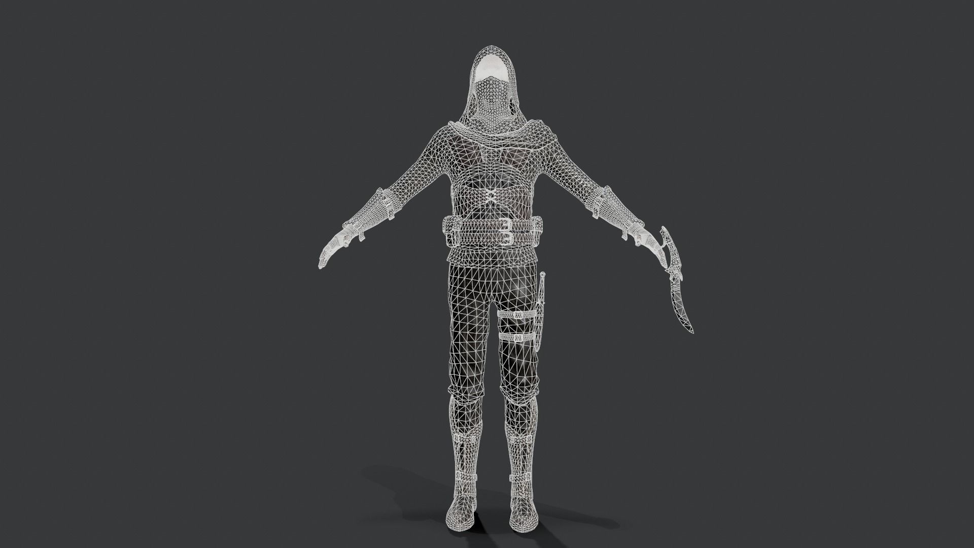 Assassins PACK Low-poly 3D model_50