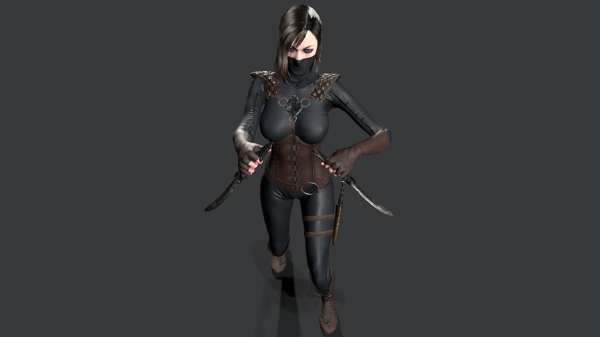 Assassins PACK Low-poly 3D model_56