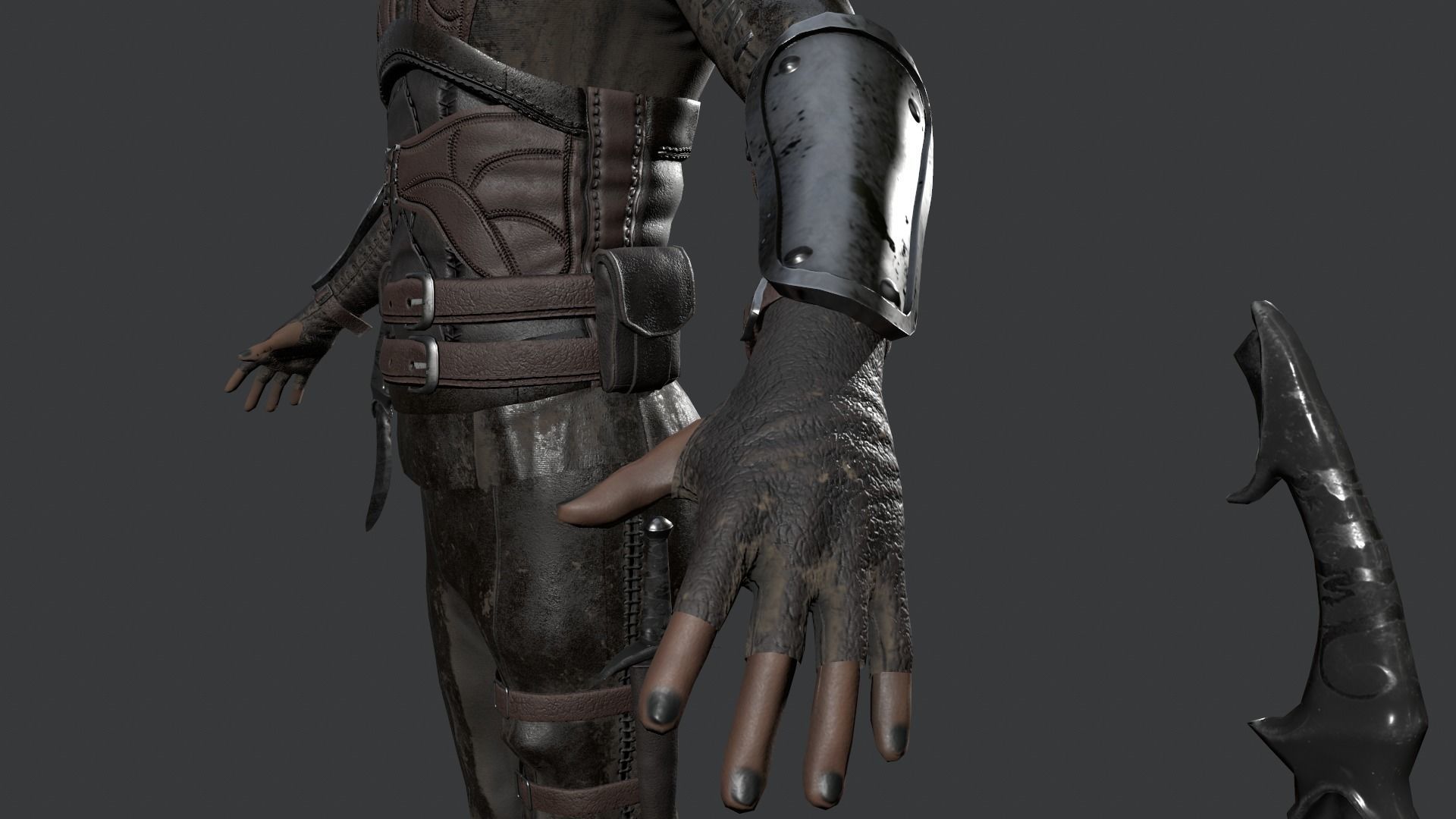 Assassins PACK Low-poly 3D model_36