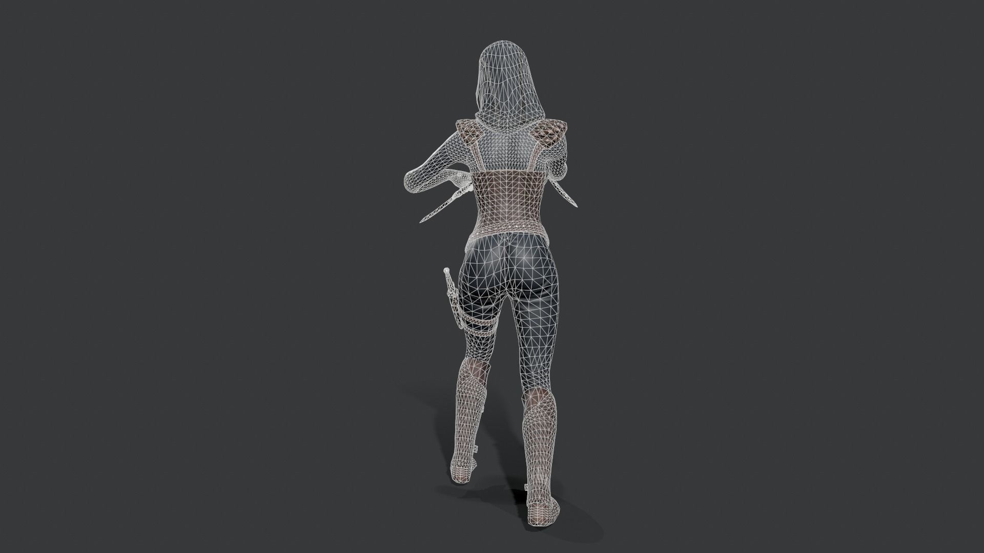 Assassins PACK Low-poly 3D model_19