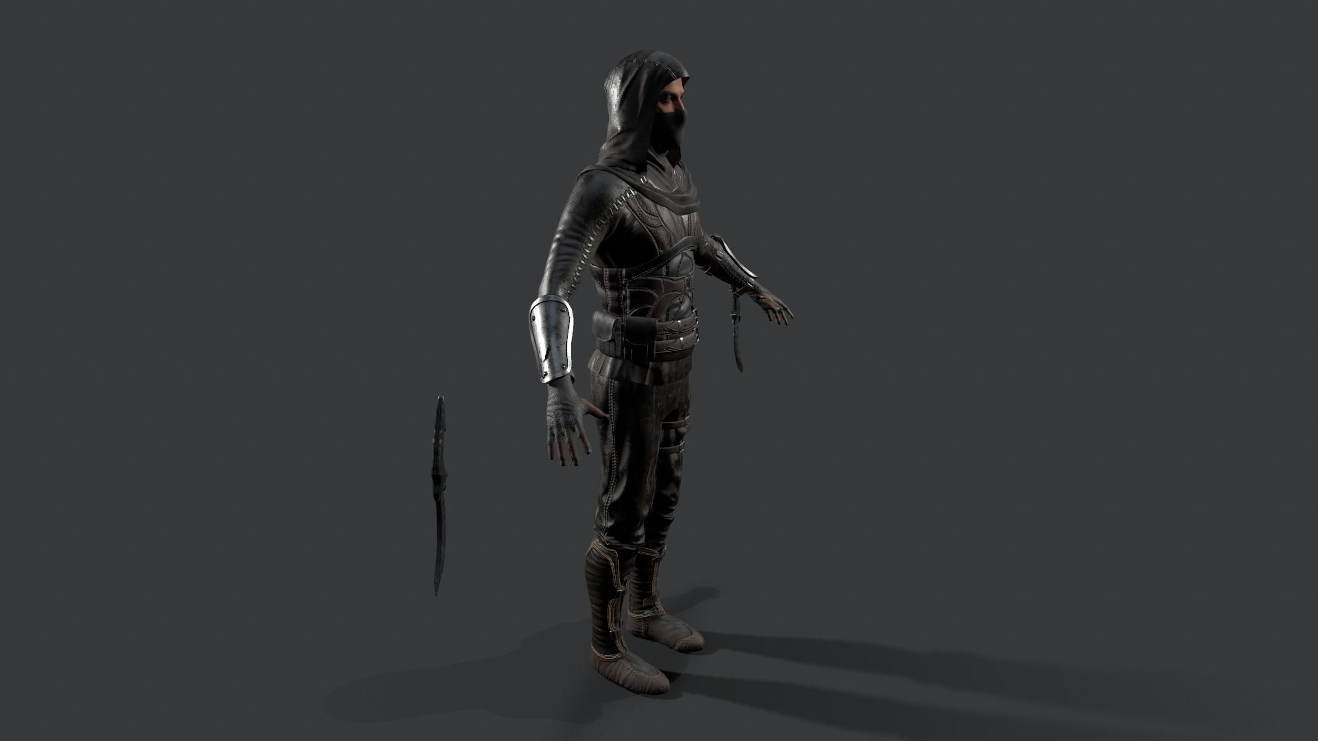 Assassins PACK Low-poly 3D model_42