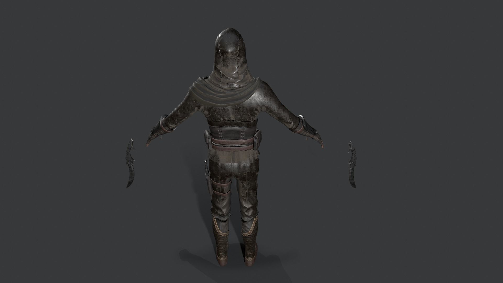 Assassins PACK Low-poly 3D model_10