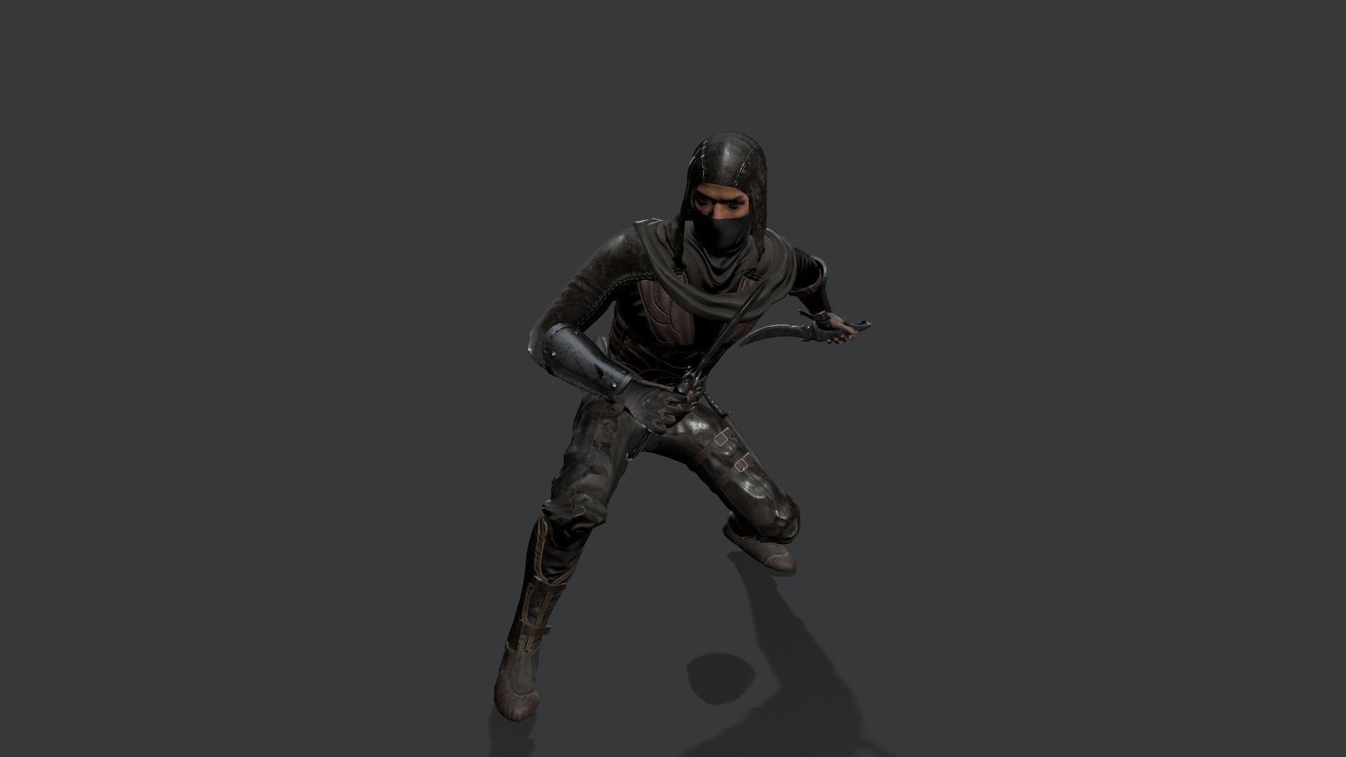 Assassins PACK Low-poly 3D model_15