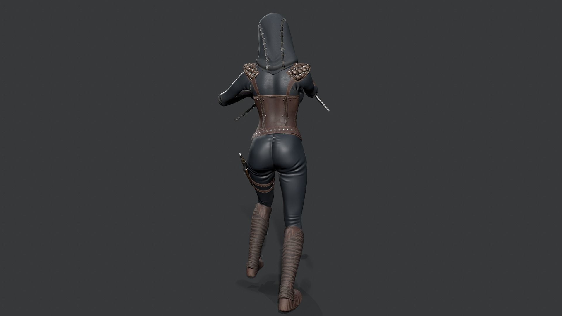 Assassins PACK Low-poly 3D model_27