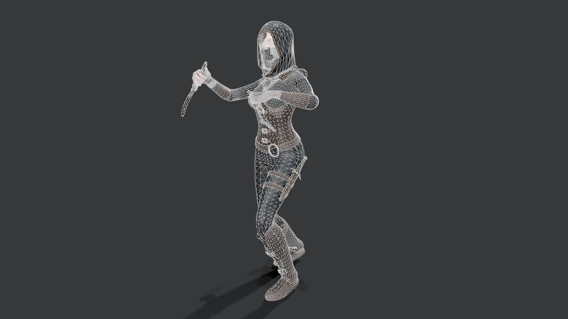 Assassins PACK Low-poly 3D model_22