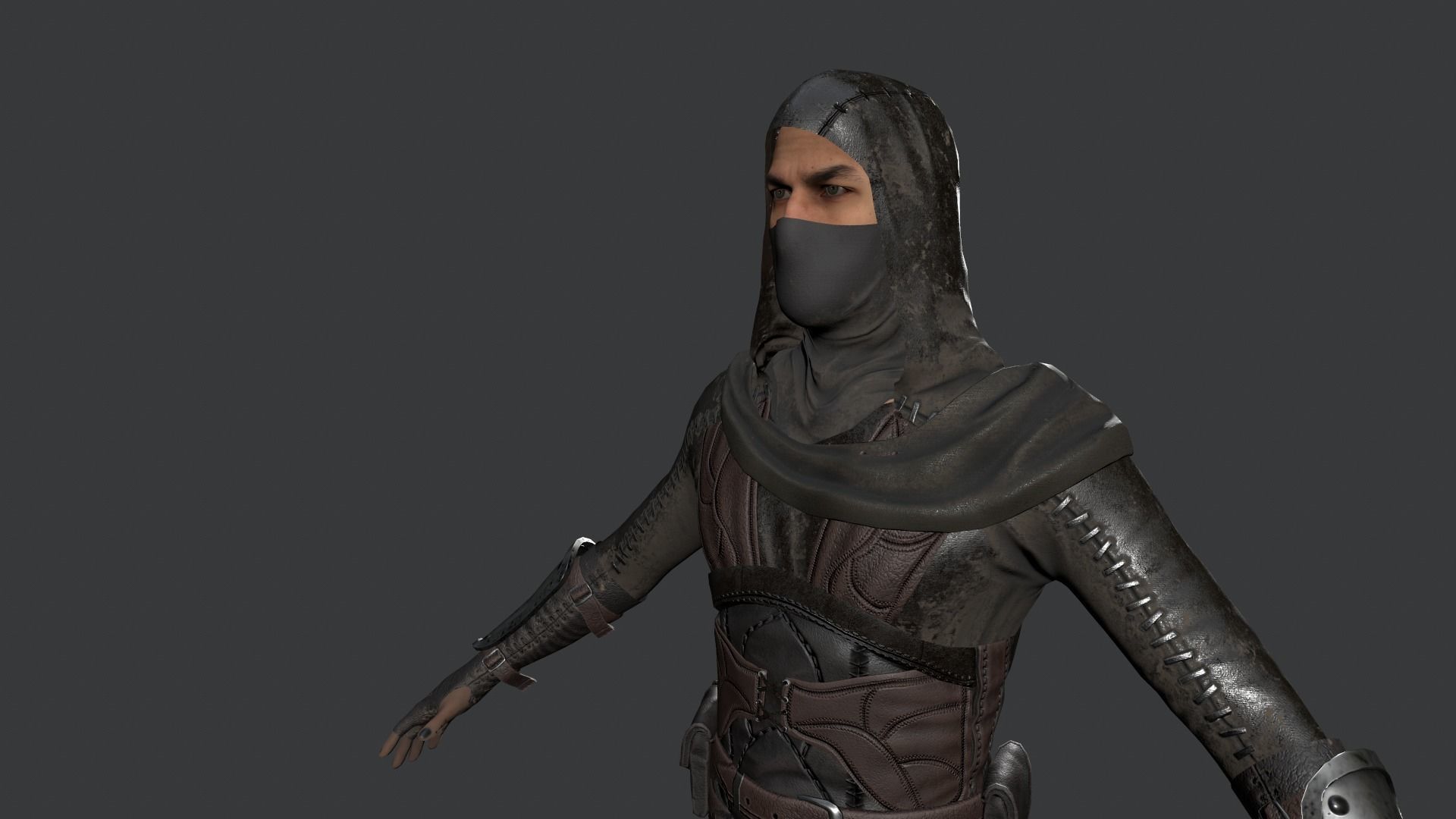Assassins PACK Low-poly 3D model_46