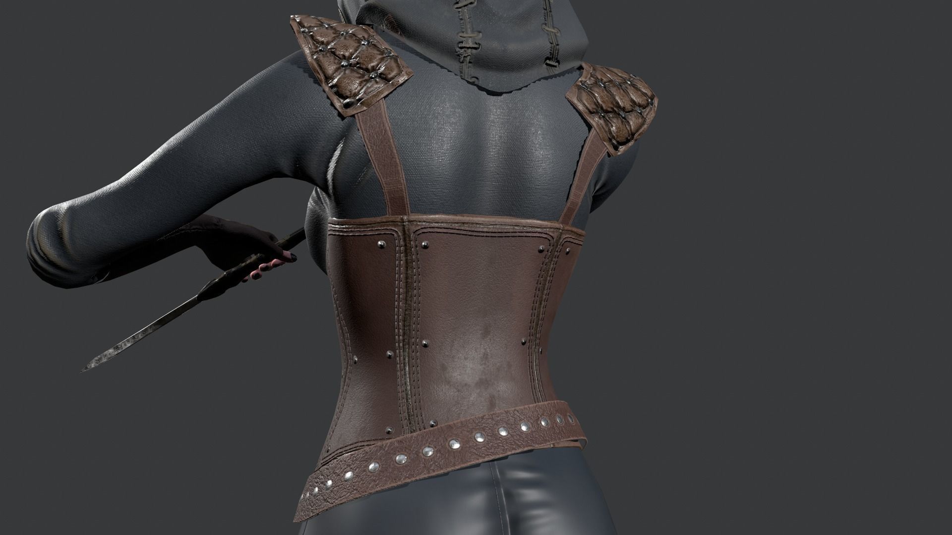 Assassins PACK Low-poly 3D model_51