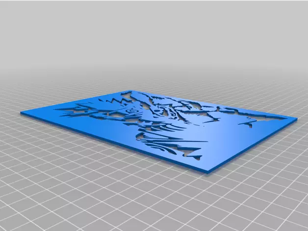 Naruto painting for your room exclusive piece 3D print model