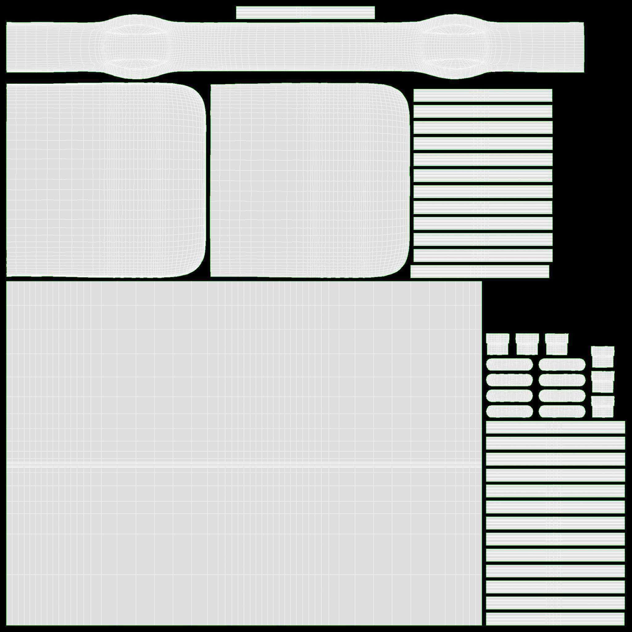 White Lightning to USB C cable 3D model_11