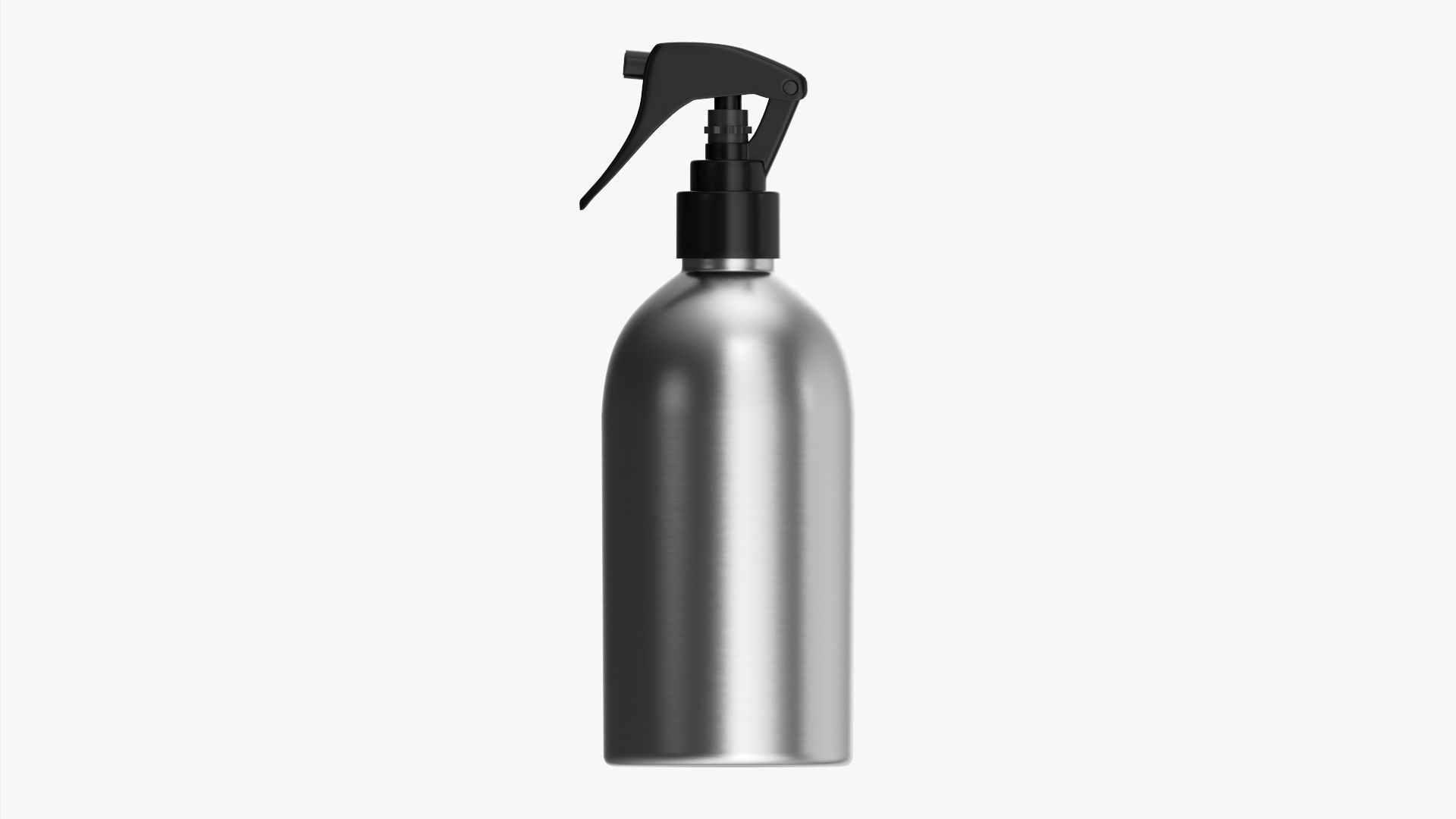 Large metal bottle with dispenser 3D model_1