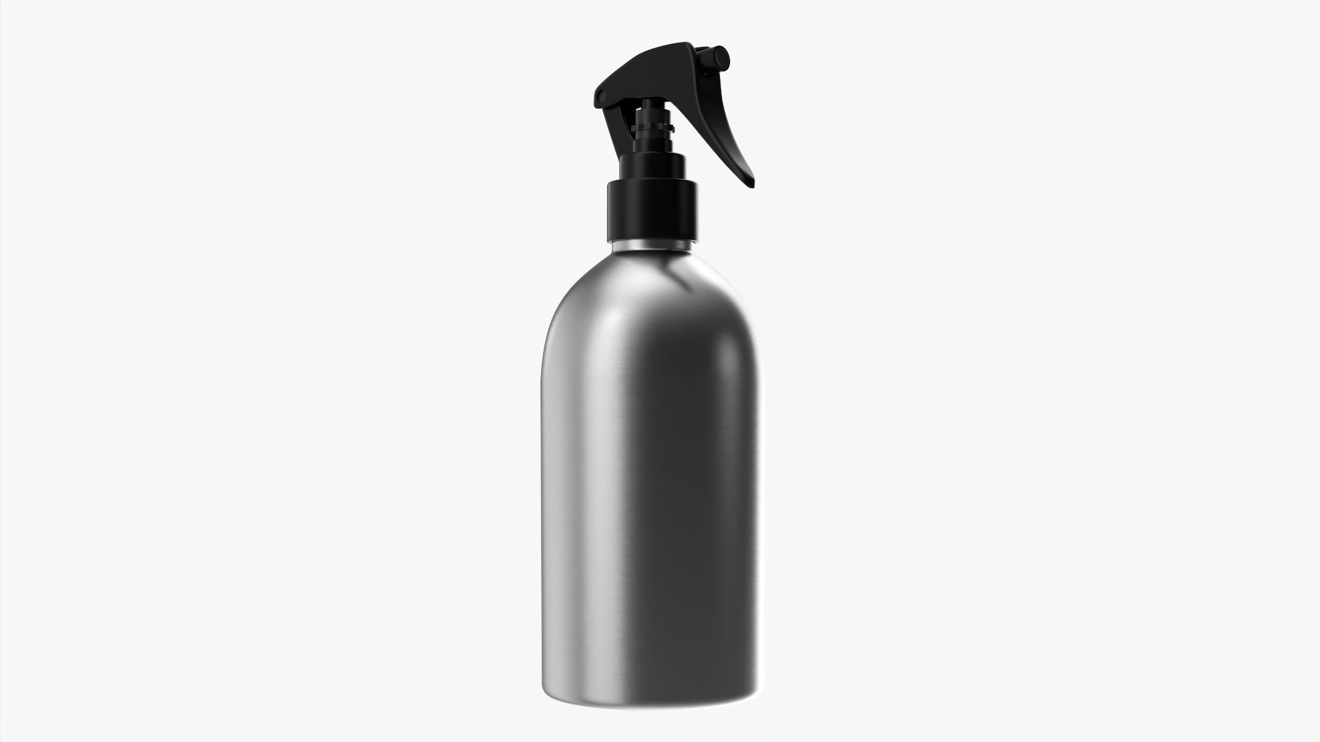 Large metal bottle with dispenser 3D model_2