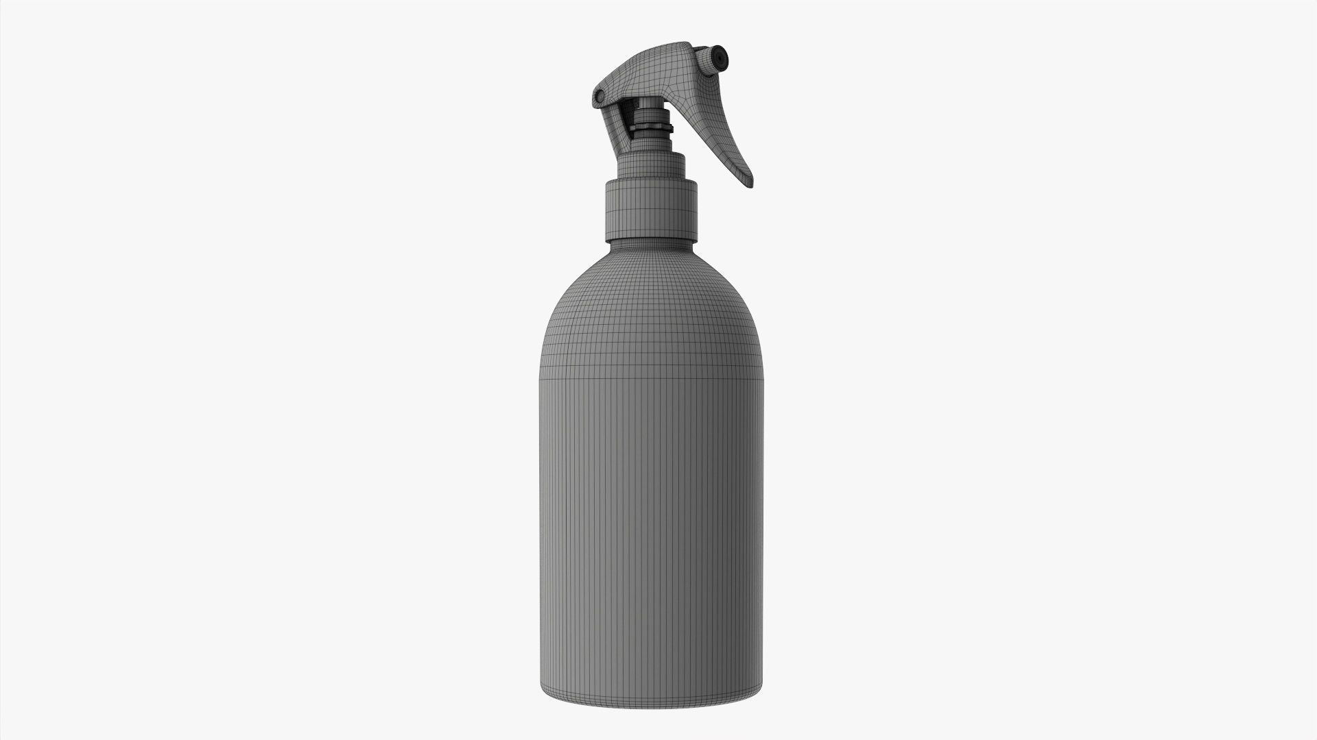 Large metal bottle with dispenser 3D model_6