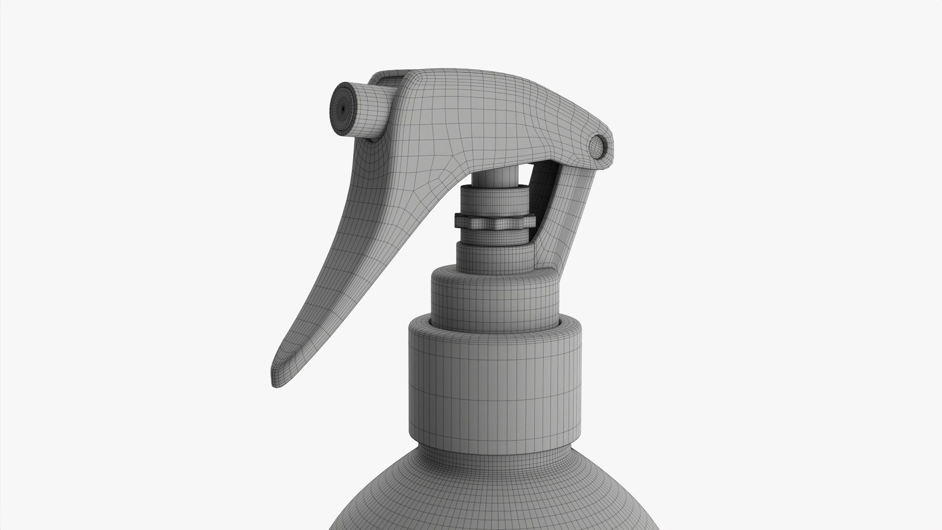 Small metal bottle with dispenser 3D model_7