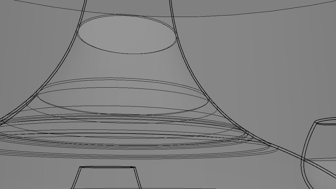 BOTTLE AND GLASS-BLUE Low-poly 3D model_24