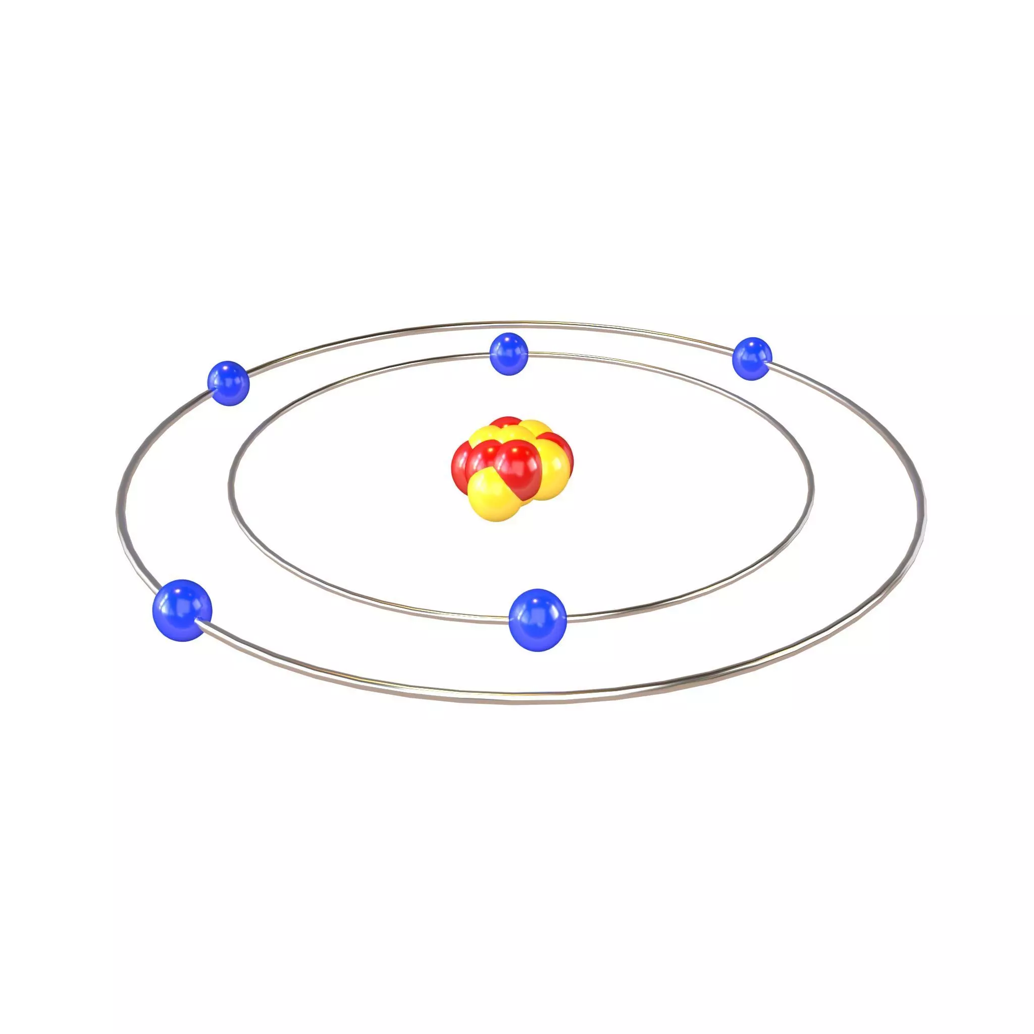 Boron Chemical Element v1 001 Low-poly 3D model_0