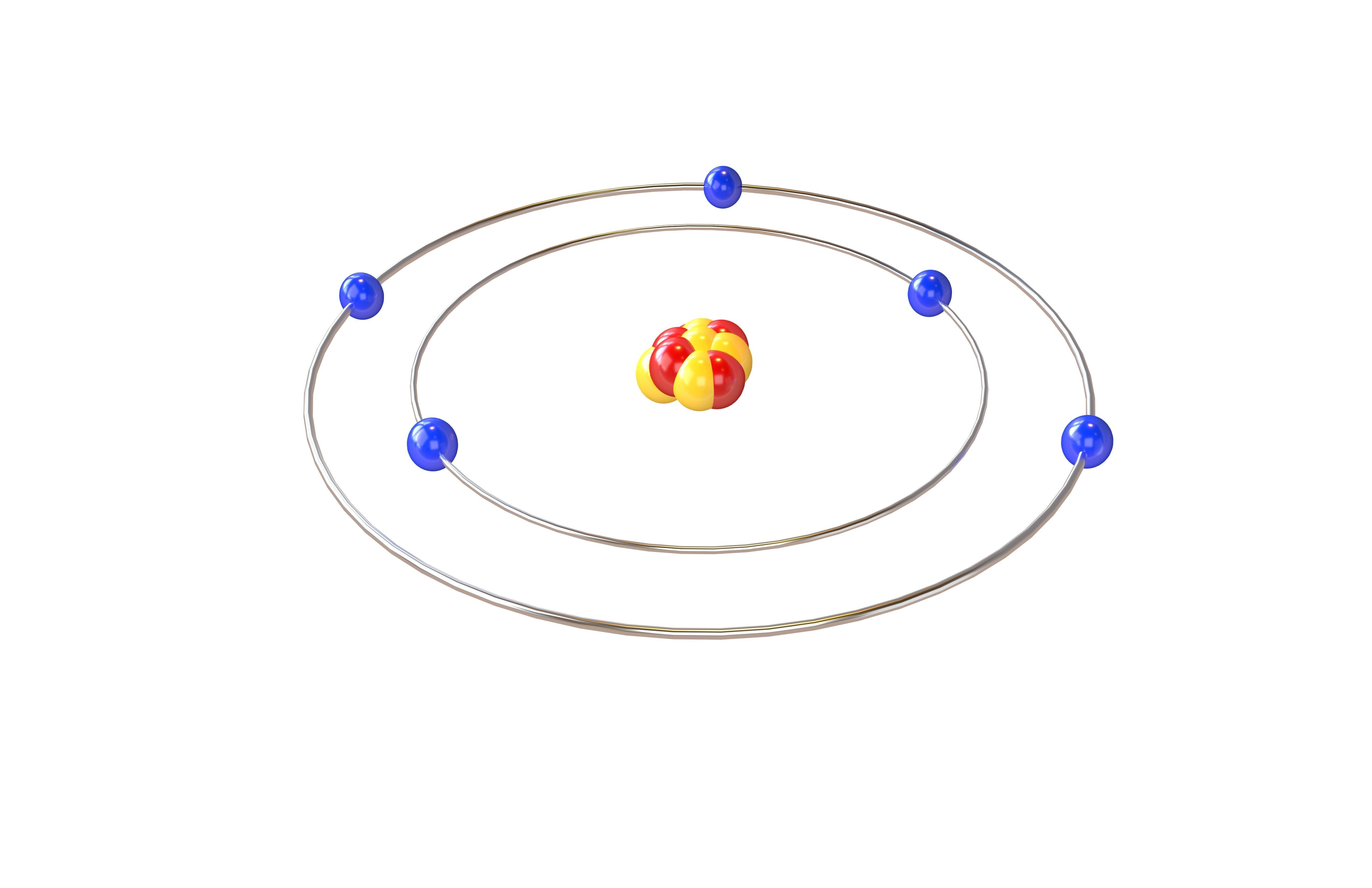 Boron Chemical Element v1 001 Low-poly 3D model_2