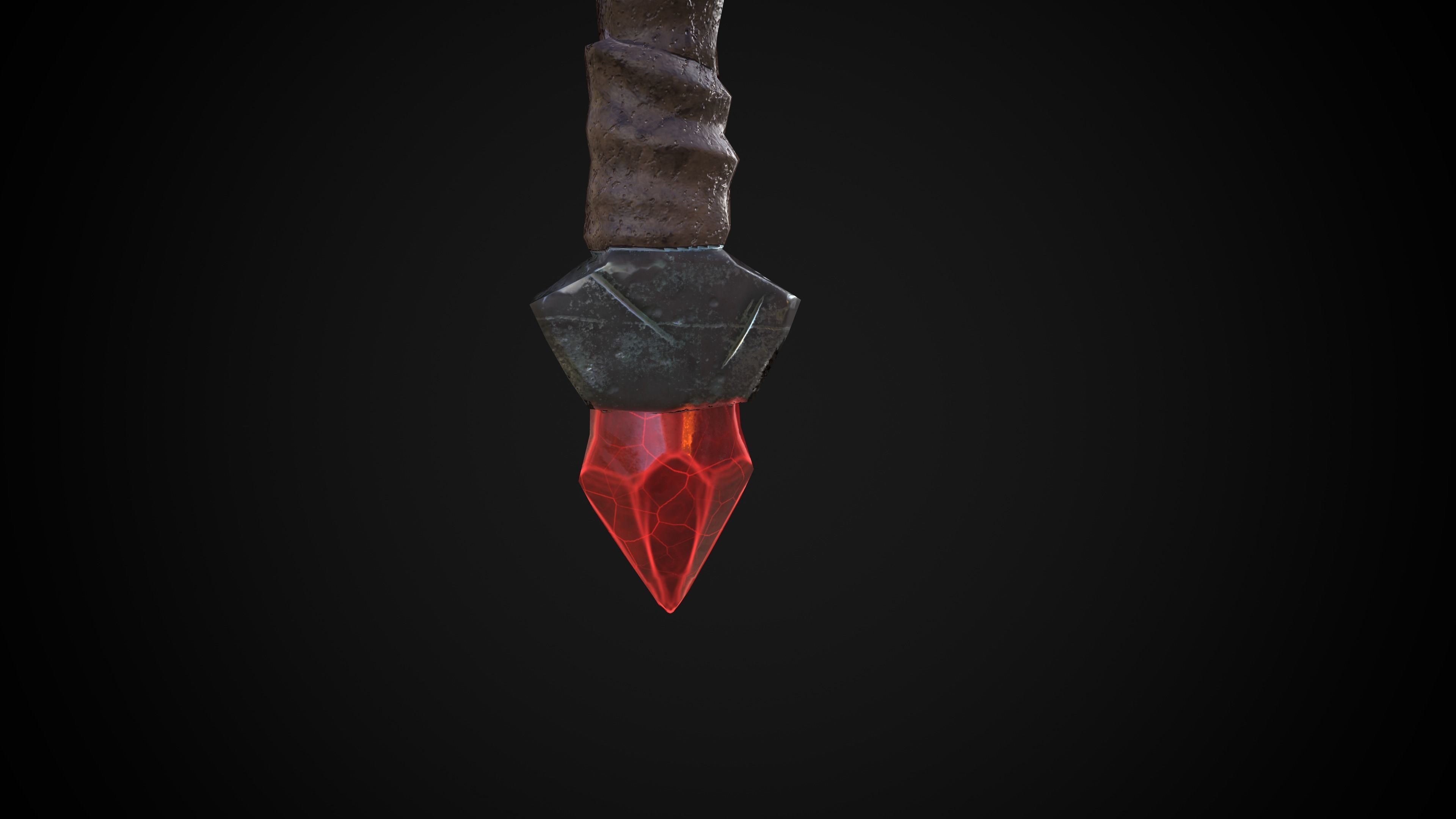 Crow Sword Low-poly 3D model_4