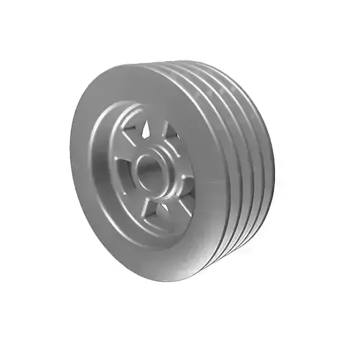 Classic Mechanical Pulley Low-poly 3D model