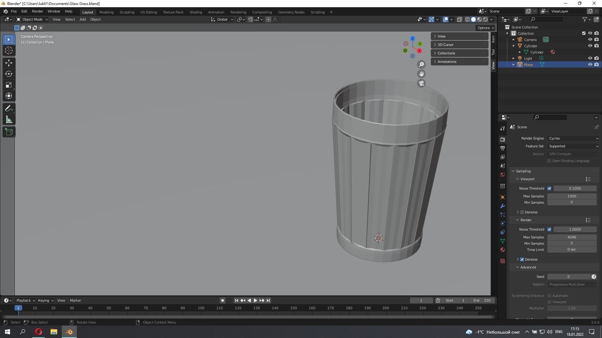 Glass tumbler Free 3D model_1