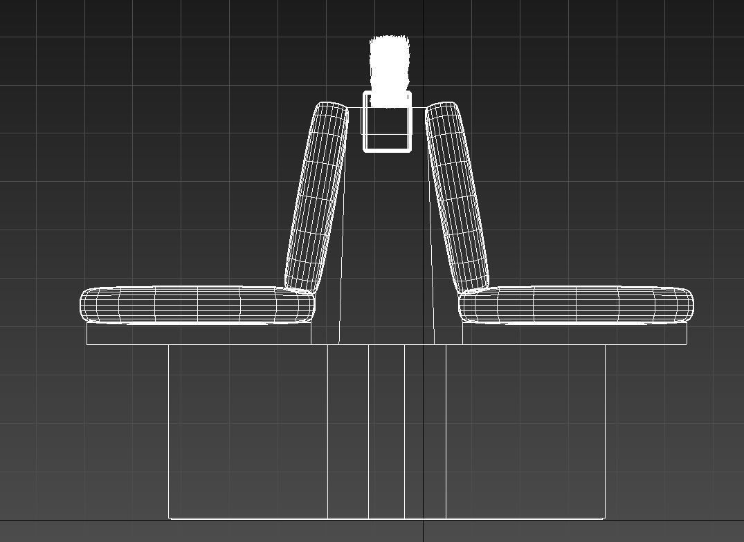 interior double sided bench 3D model_14