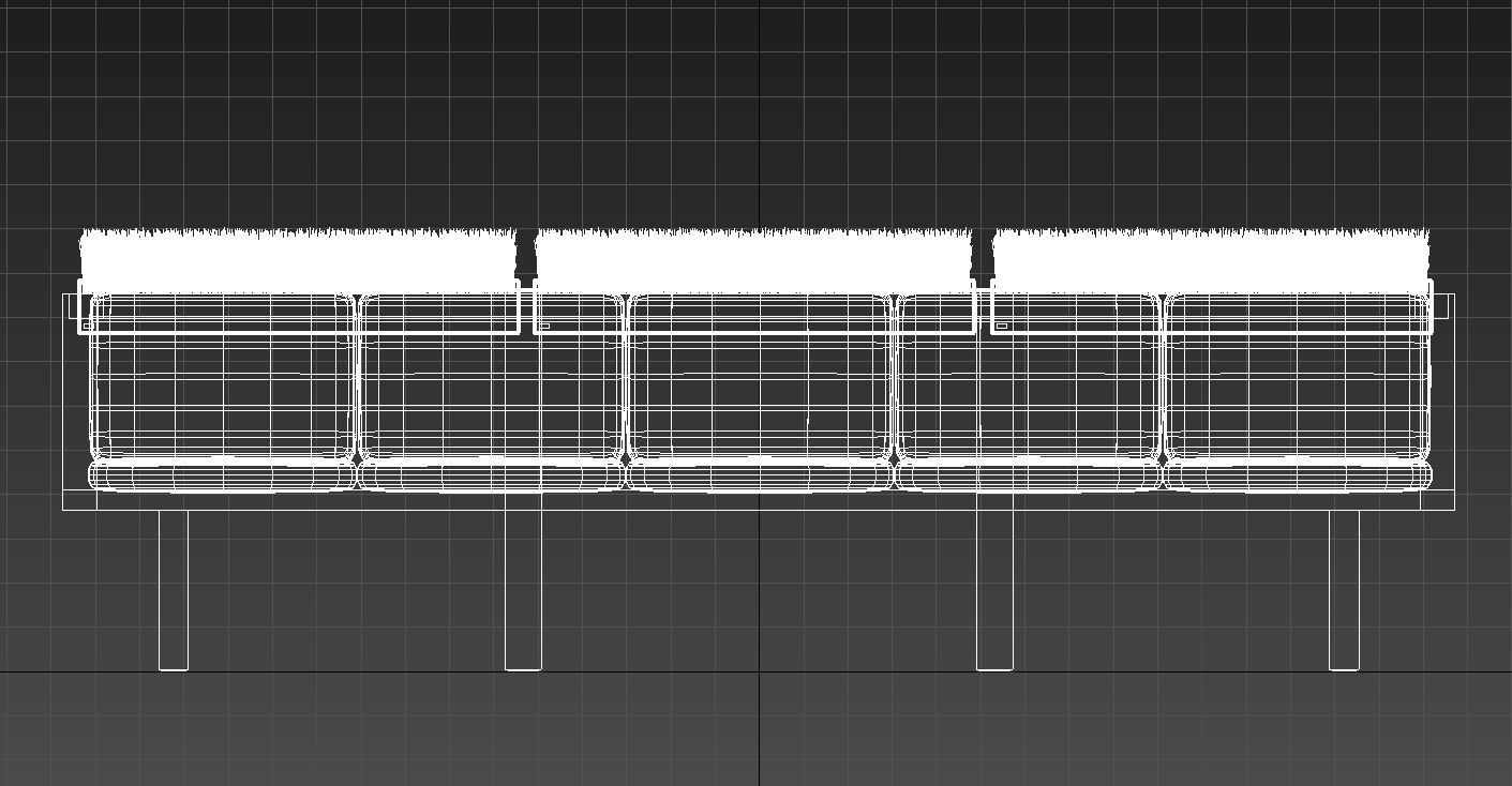 interior double sided bench 3D model_13