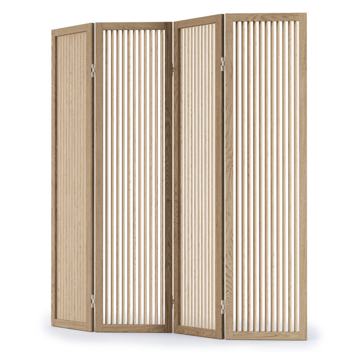 Decorative wooden screen  3D model_2