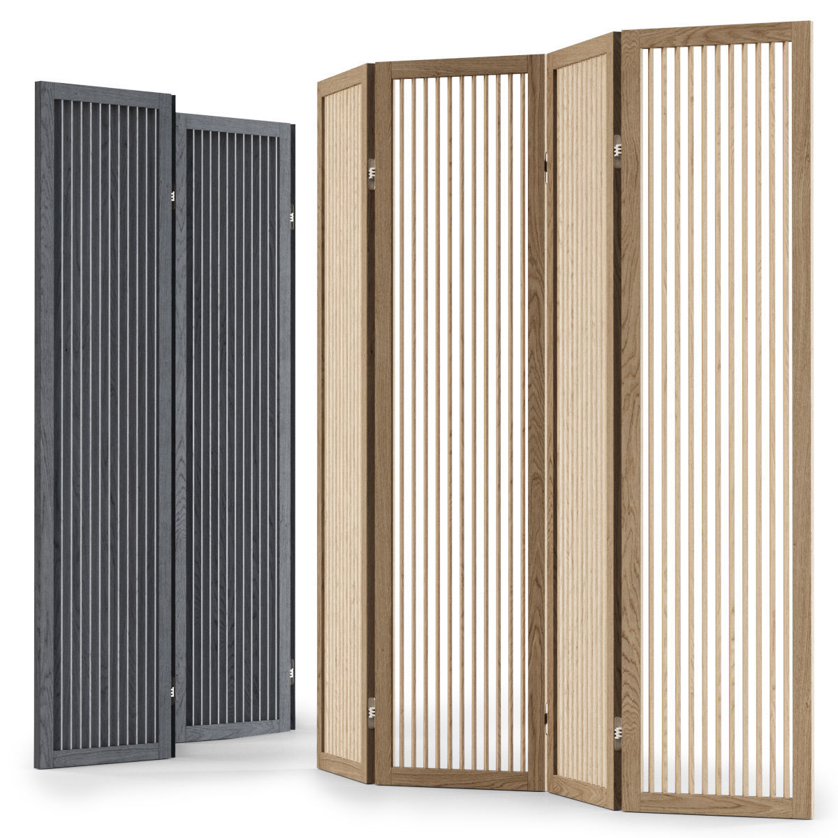 Decorative wooden screen  3D model_3