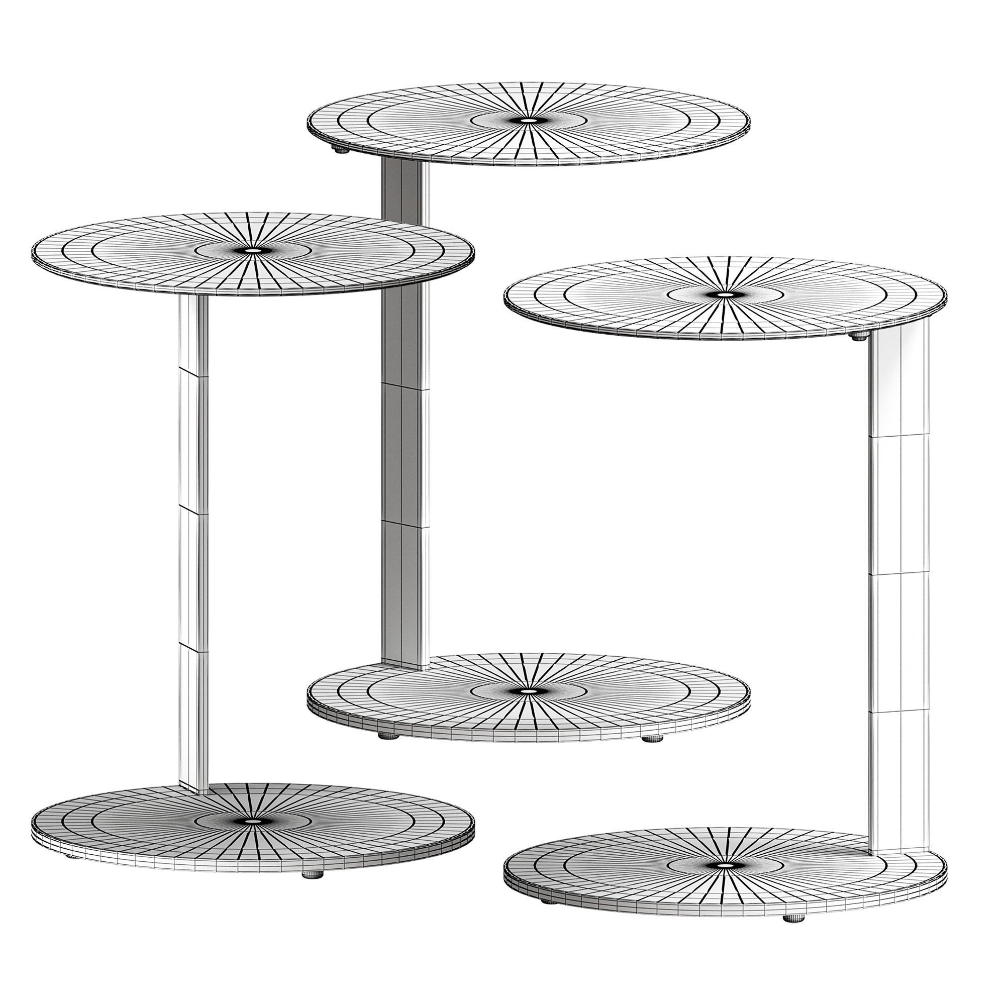 Note Side Table by Blu Dot 3D model_6