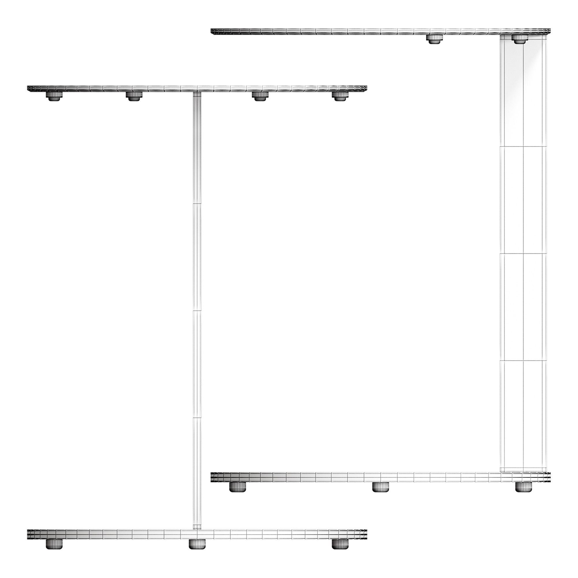 Note Side Table by Blu Dot 3D model_7