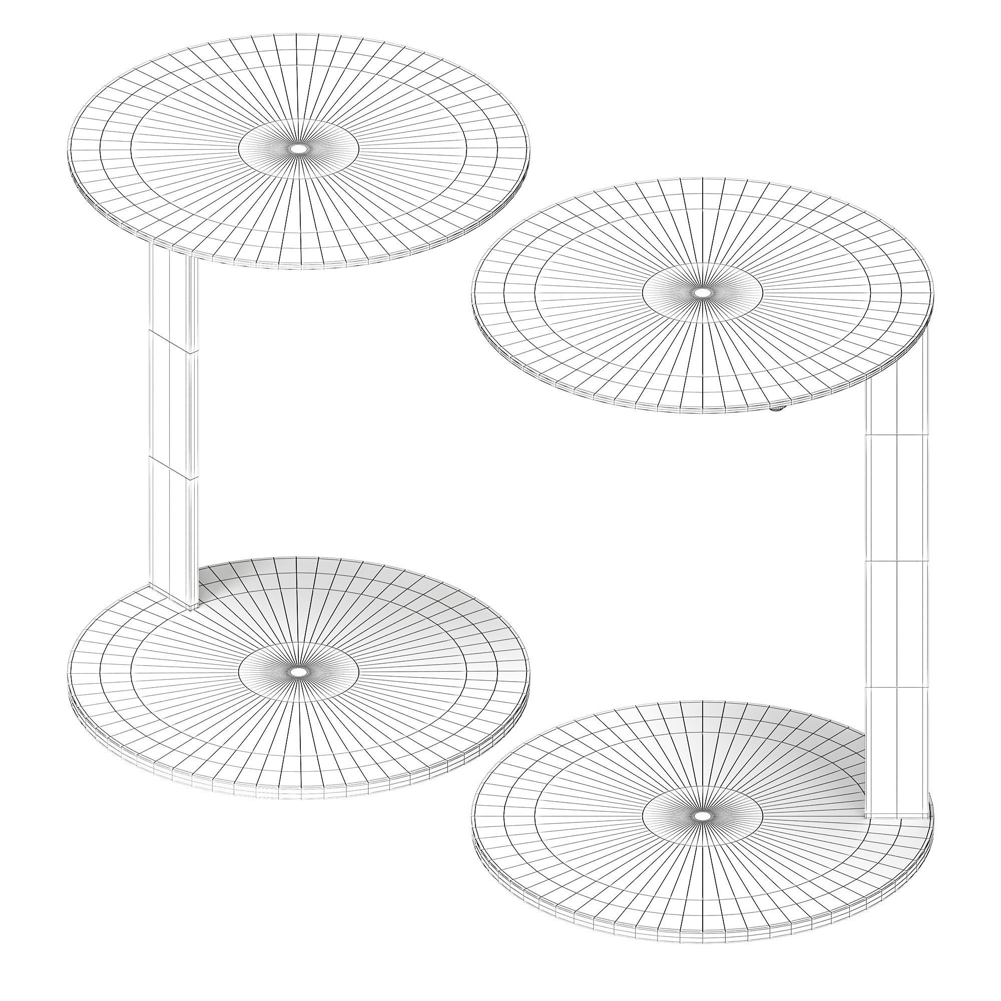 Note Side Table by Blu Dot 3D model_8