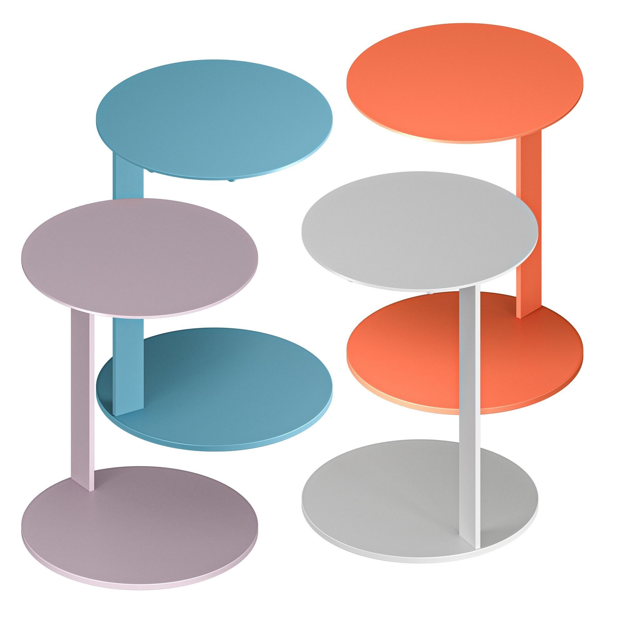 Note Side Table by Blu Dot 3D model_5