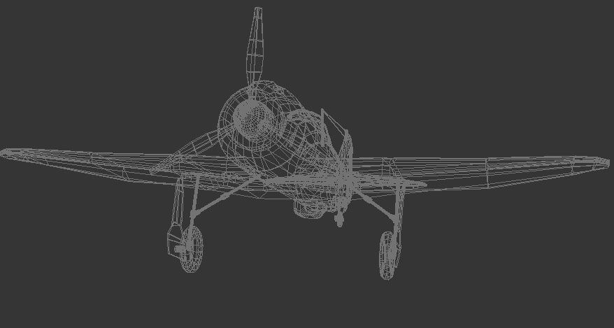 LA-5 FN Low-poly 3D model_19