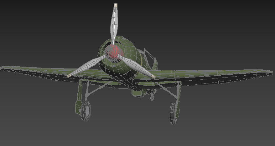 LA-5 FN Low-poly 3D model_17