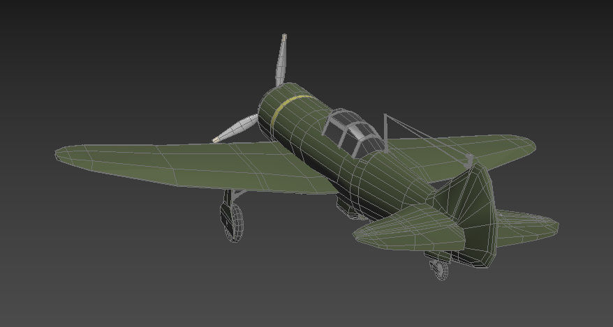 LA-5 FN Low-poly 3D model_11
