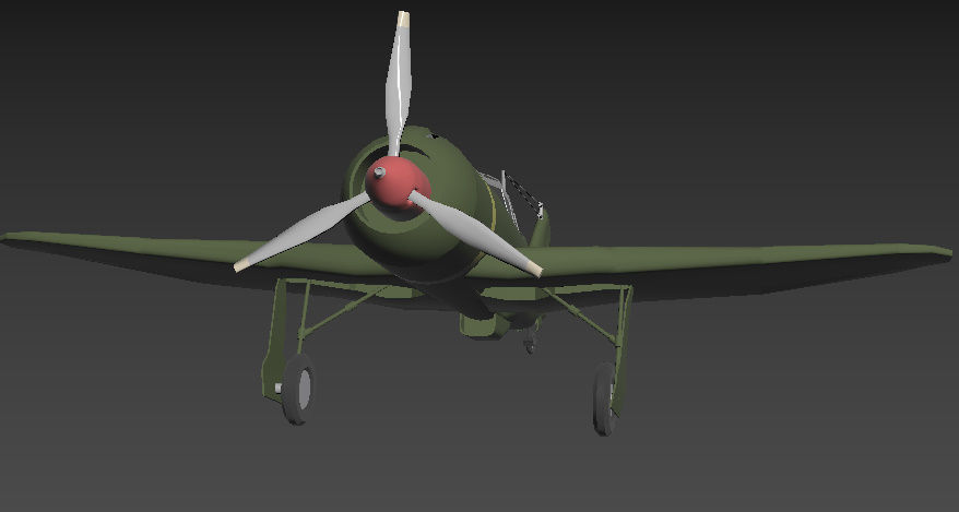 LA-5 FN Low-poly 3D model_18