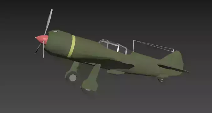 LA-5 FN Low-poly 3D model