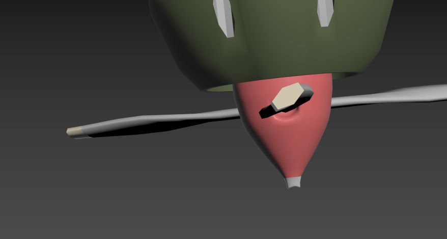 LA-5 FN Low-poly 3D model_30