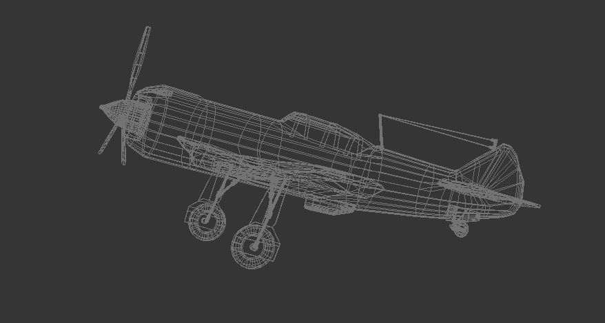 LA-5 FN Low-poly 3D model_14