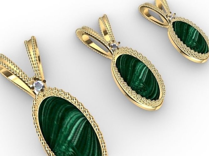 gallery bezel oval pendant stl verified 3D print model