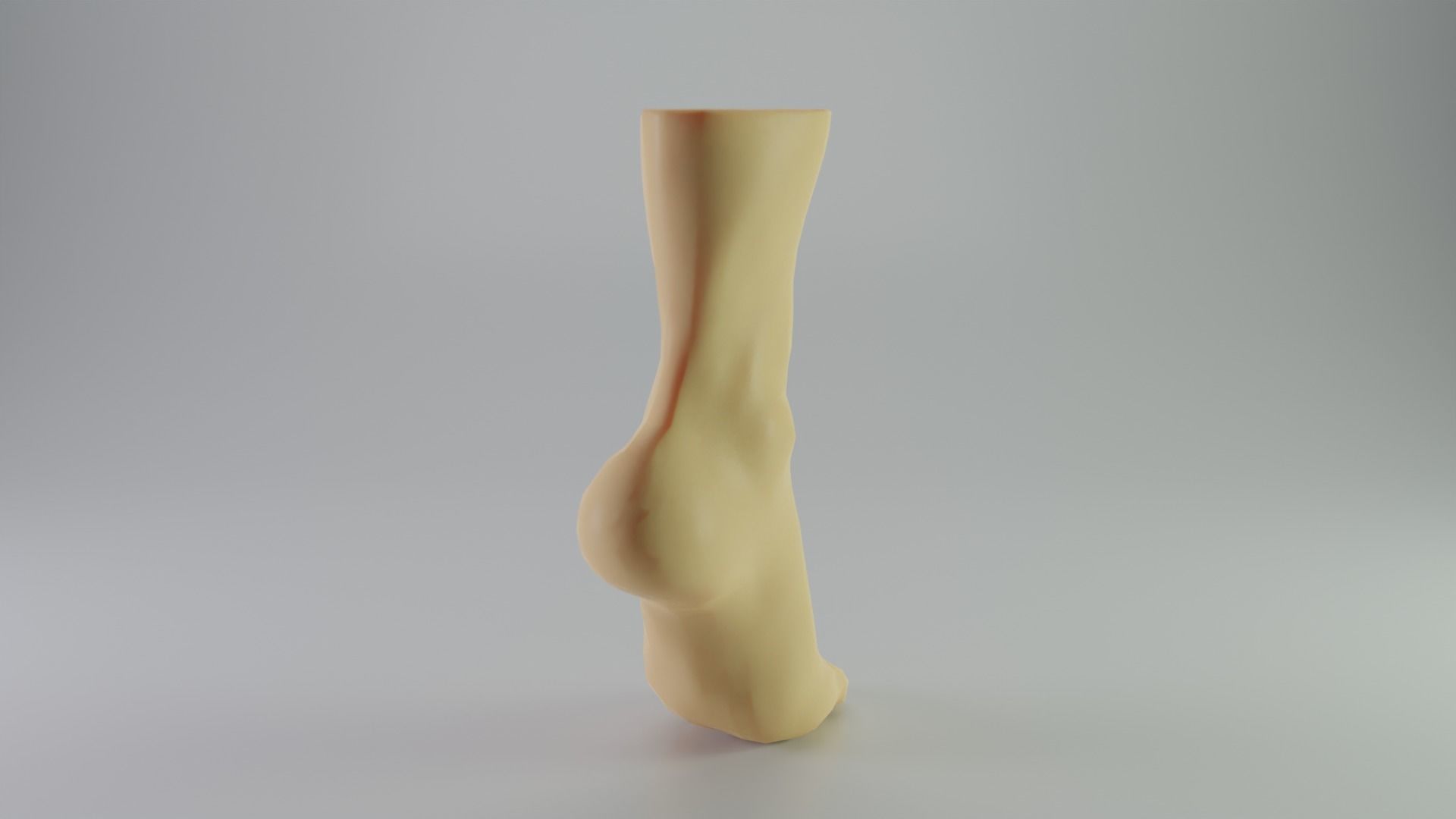 Womens foot Free low-poly 3D model_1