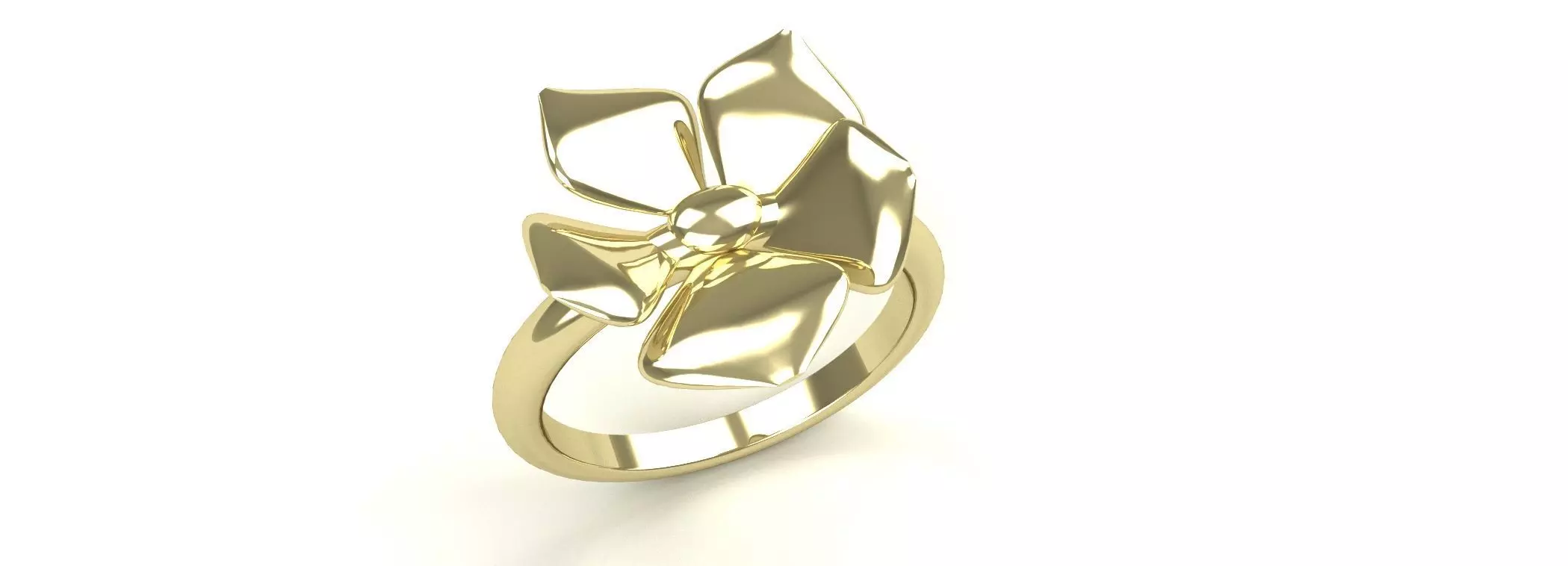 Apple Blossom Ladies Ring Gold Silver Platinum Luxury Jewelry 3D print model